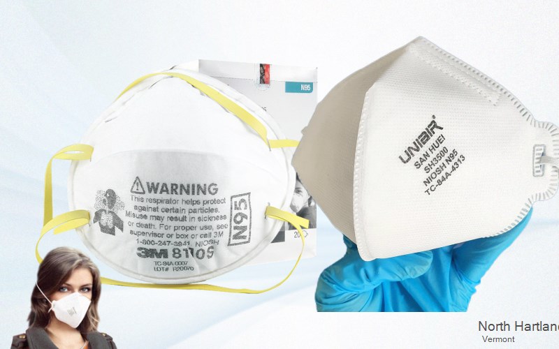 North Hartland Windsor Vermont VT N95 mask