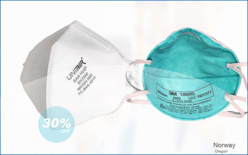 Norway Coos Oregon OR N95 mask