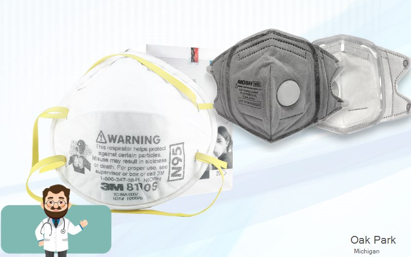 Oak Park Oakland Michigan MI N95 mask