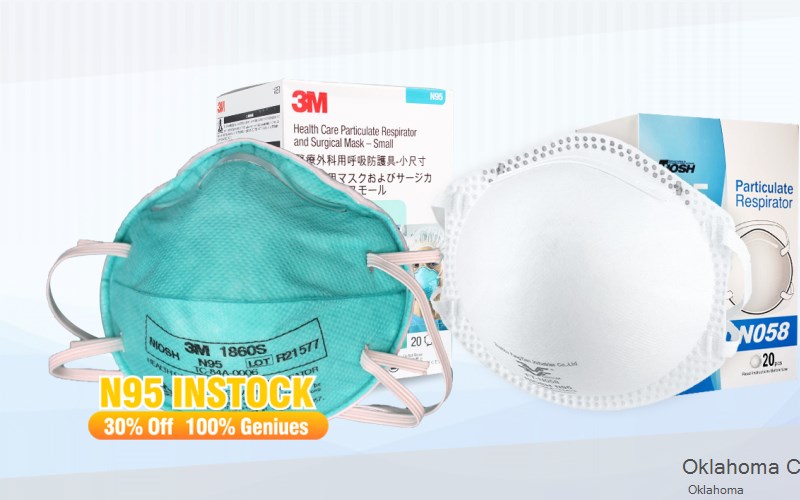 Oklahoma City Cleveland Oklahoma OK N95 mask