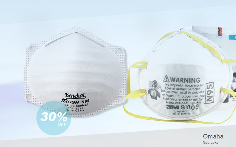 Omaha Douglas Nebraska NE N95 mask