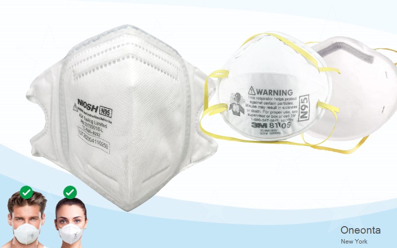 Oneonta Otsego New York NY N95 mask