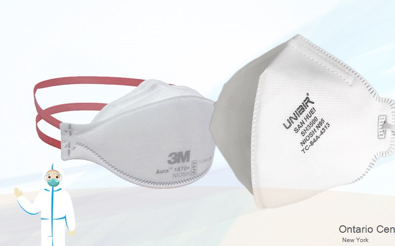 Ontario Center Wayne New York NY N95 mask