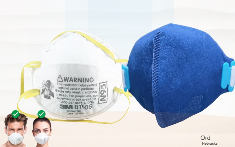 Ord Valley Nebraska NE N95 mask