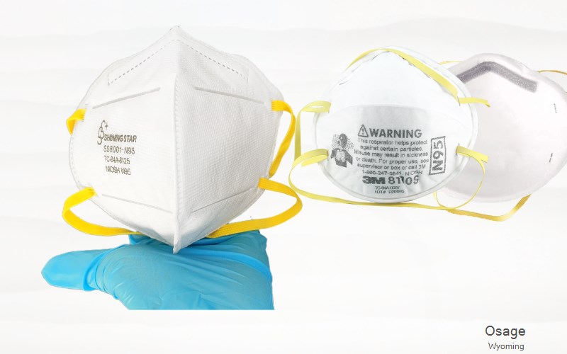 Osage Weston Wyoming WY N95 mask