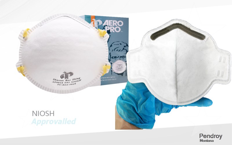 Pendroy Teton Montana MT N95 mask