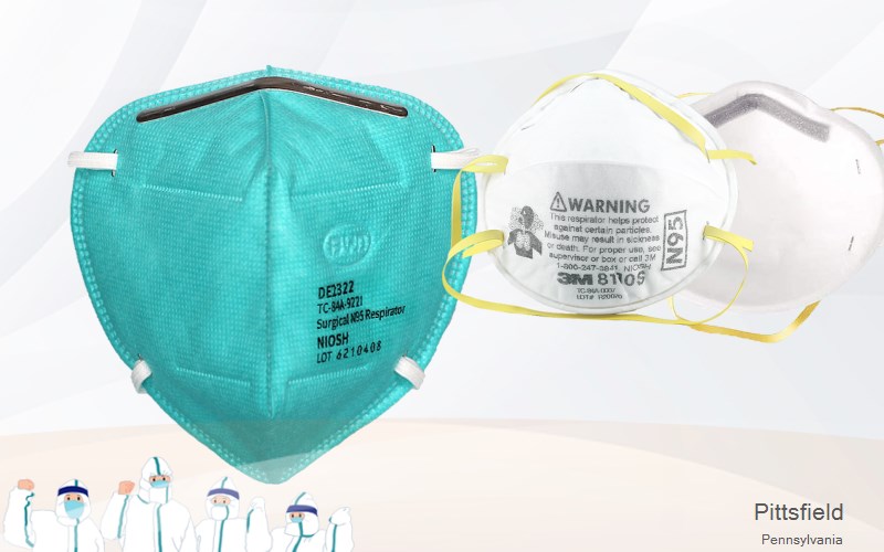 Pittsfield Warren Pennsylvania PA N95 mask