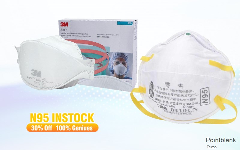 Pointblank San Jacinto Texas TX N95 mask