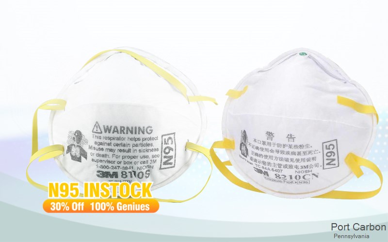 Port Carbon Schuylkill Pennsylvania PA N95 mask