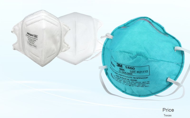 Price Rusk Texas TX N95 mask