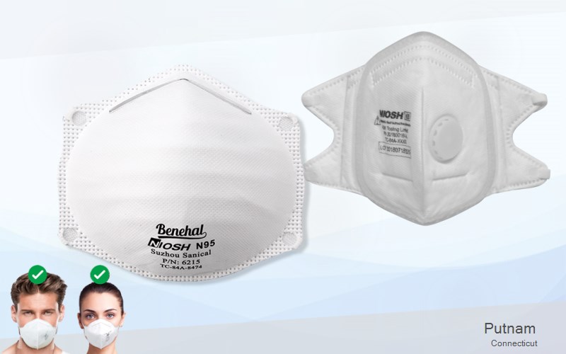 Putnam Windham Connecticut CT N95 mask