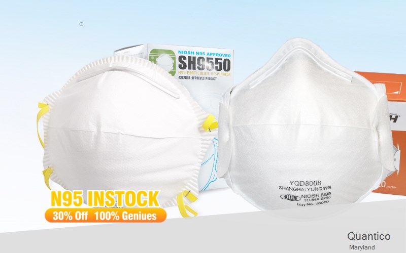 Quantico Wicomico Maryland MD N95 mask