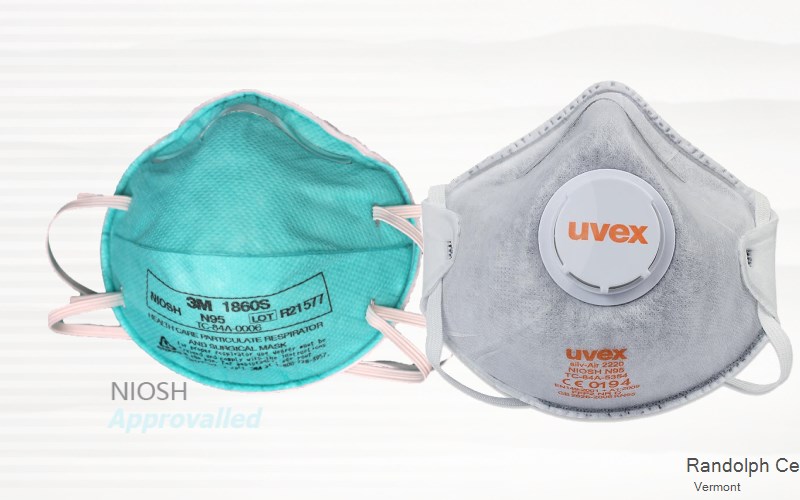 Randolph Center Orange Vermont VT N95 mask