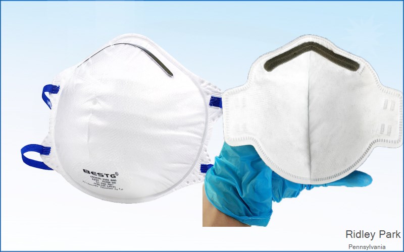 Ridley Park Delaware Pennsylvania PA N95 mask