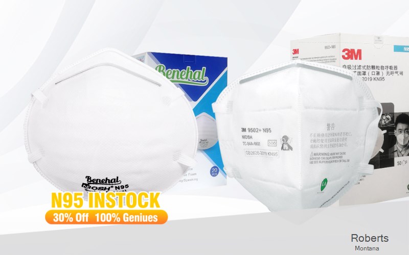 Roberts Carbon Montana MT N95 mask