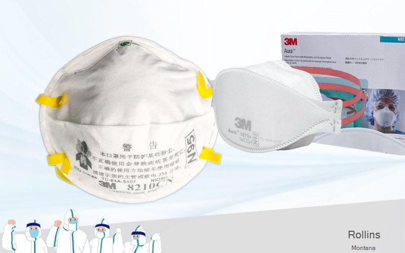 Rollins Lake Montana MT N95 mask