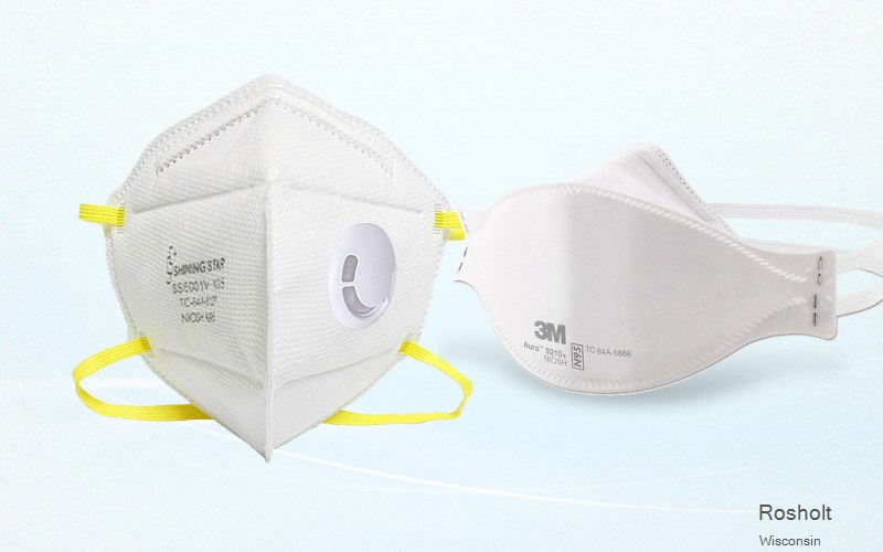 Rosholt Portage Wisconsin WI N95 mask