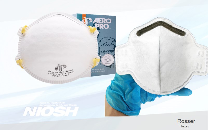 Rosser Kaufman Texas TX N95 mask
