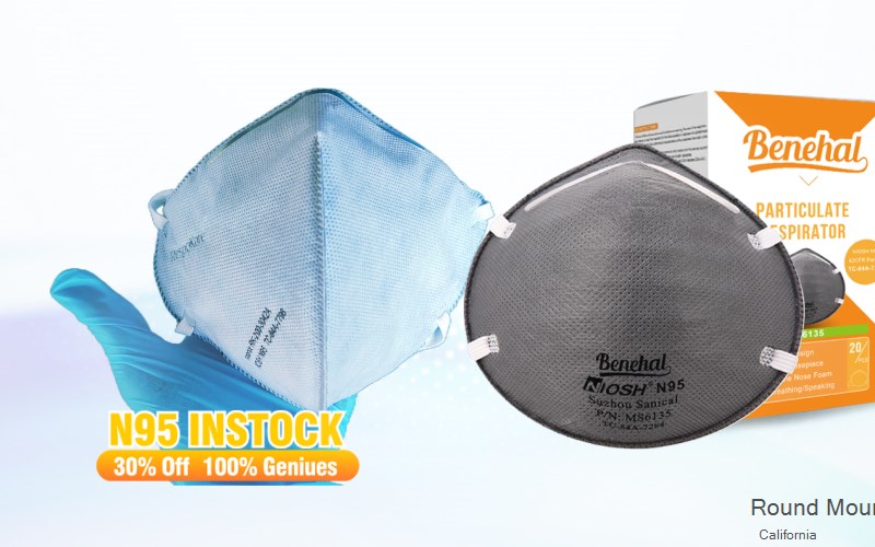 Round Mountain Shasta California CA N95 mask