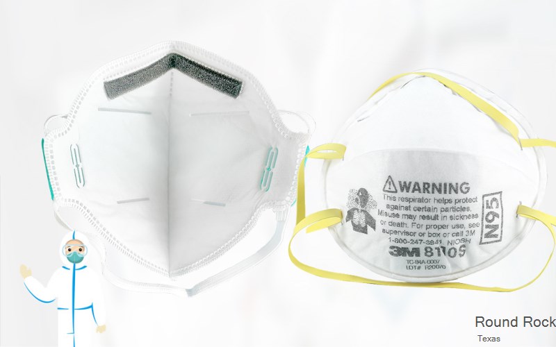 Round Rock Williamson Texas TX N95 mask