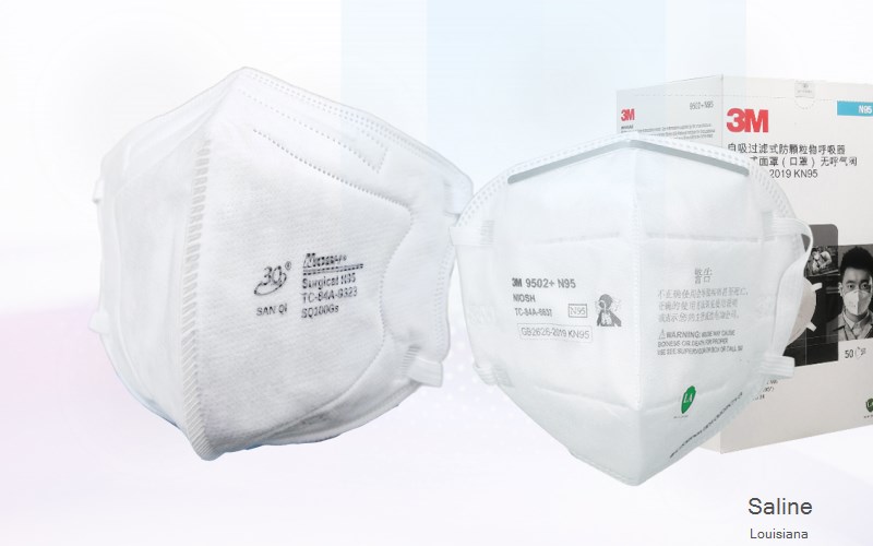 Saline Bienville Louisiana LA N95 mask