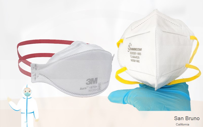 San Bruno San Mateo California CA N95 mask