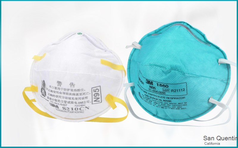 San Quentin Marin California CA N95 mask