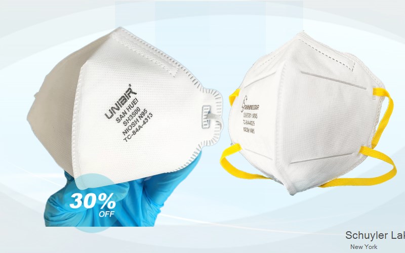 Schuyler Lake Otsego New York NY N95 mask