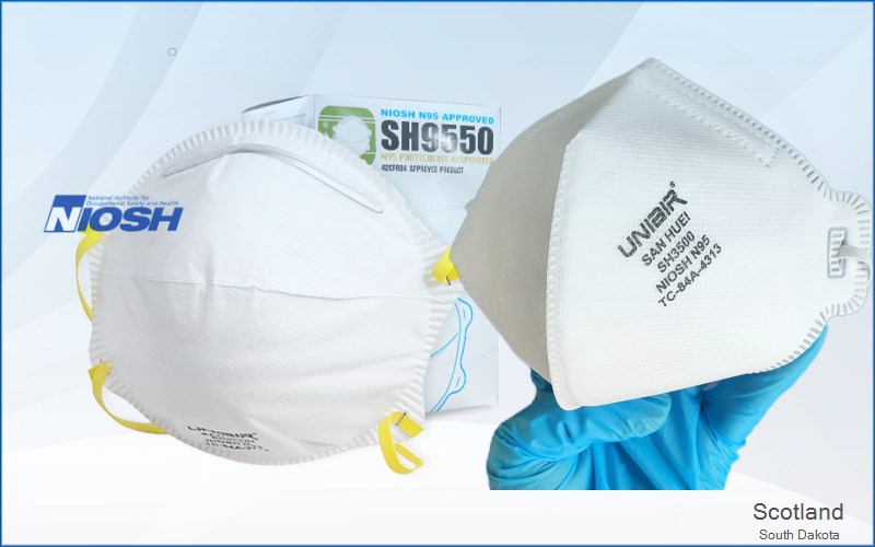 Scotland Bon Homme South Dakota SD N95 mask