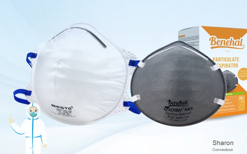 Sharon Litchfield Connecticut CT N95 mask