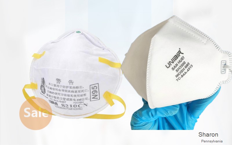 Sharon Mercer Pennsylvania PA N95 mask