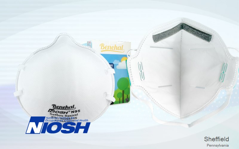 Sheffield Warren Pennsylvania PA N95 mask