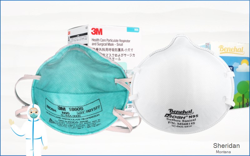 Sheridan Madison Montana MT N95 mask