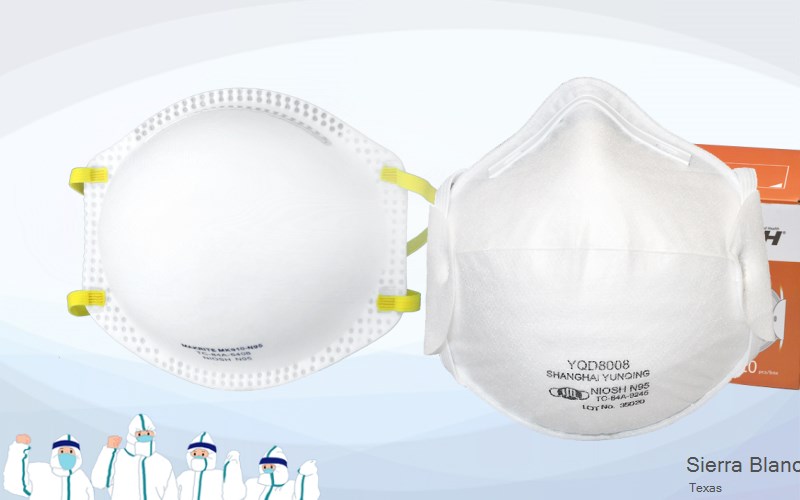 Sierra Blanca Hudspeth Texas TX N95 mask