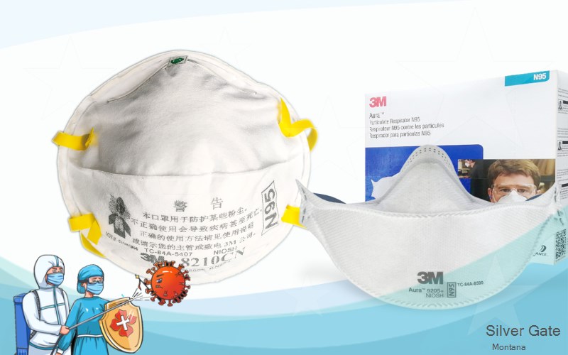 Silver Gate Park Montana MT N95 mask