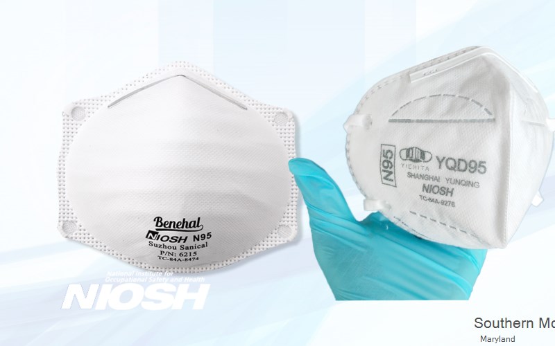 Southern Md Facility Prince Georges Maryland MD N95 mask
