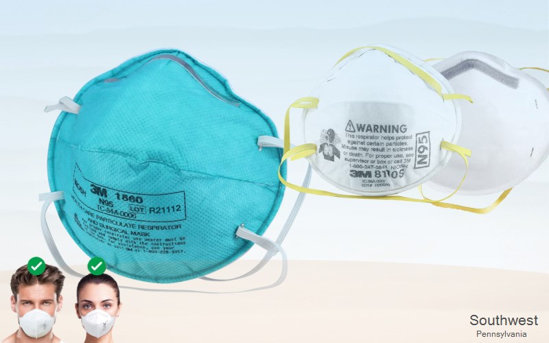 Southwest Westmoreland Pennsylvania PA N95 mask