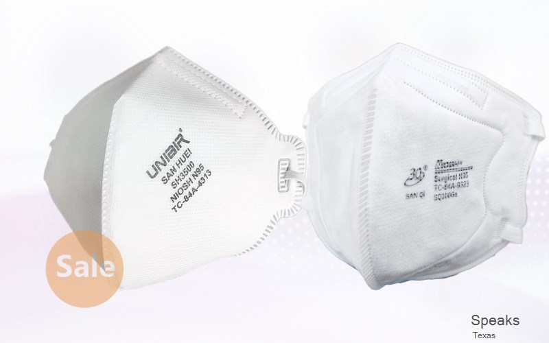 Speaks Lavaca Texas TX N95 mask