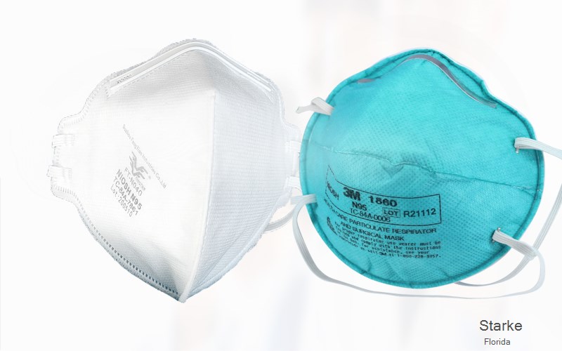 Starke Bradford Florida FL N95 mask