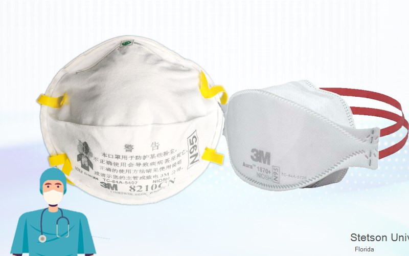 Stetson University Volusia Florida FL N95 mask