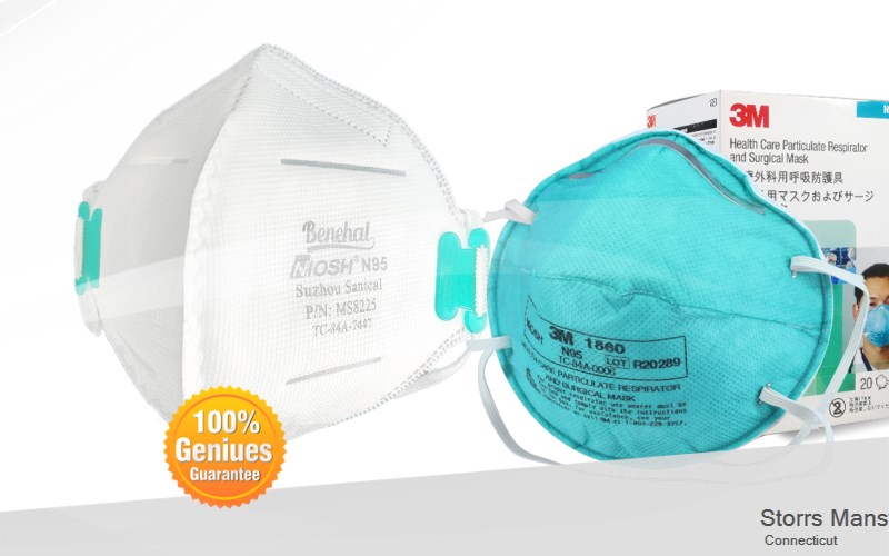 Storrs Mansfield Tolland Connecticut CT N95 mask