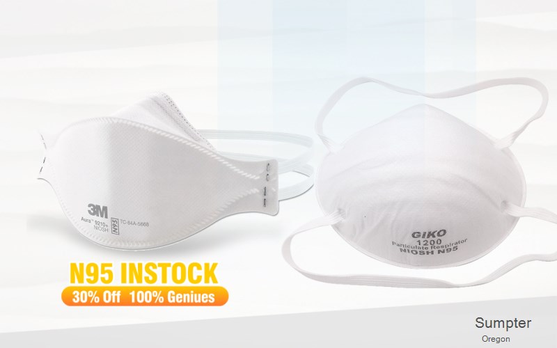 Sumpter Baker Oregon OR N95 mask