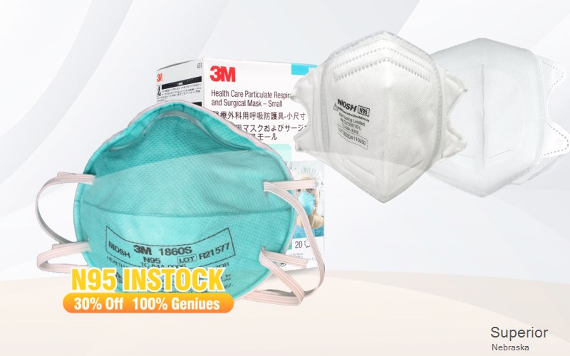 Superior Nuckolls Nebraska NE N95 mask
