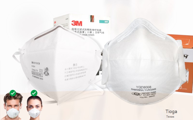 Tioga Grayson Texas TX N95 mask