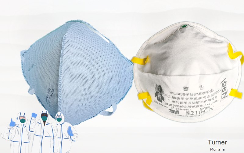 Turner Blaine Montana MT N95 mask