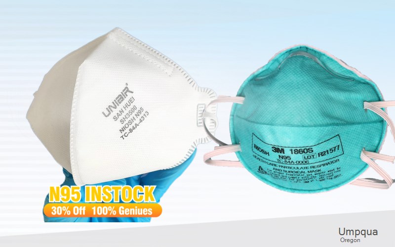 Umpqua Douglas Oregon OR N95 mask