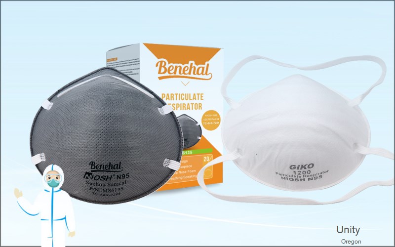 Unity Baker Oregon OR N95 mask