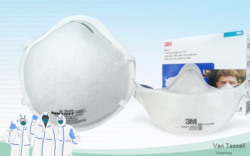 Van Tassell Niobrara Wyoming WY N95 mask