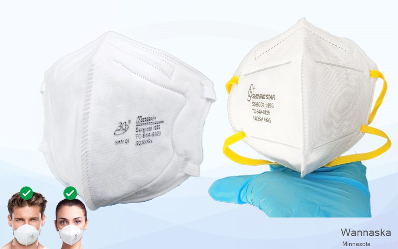 Wannaska Roseau Minnesota MN N95 mask