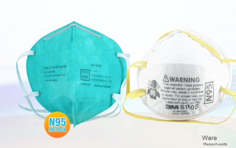 Ware Hampshire Massachusetts MA N95 mask